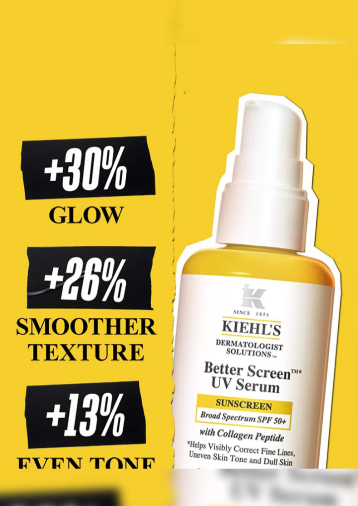 Kiehl's Better Screen UV Serum (SPF 50+ with Collagen Peptide)
